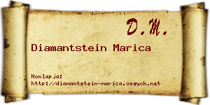 Diamantstein Marica névjegykártya